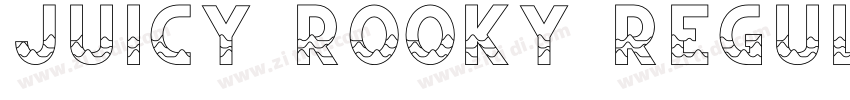 Juicy Rooky Regular字体转换 Juicy Rooky Regular字体转换